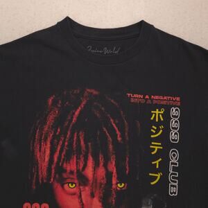 Juice World Rap Graphic Crew Neck T-Shirt Mens Size Medium M Black